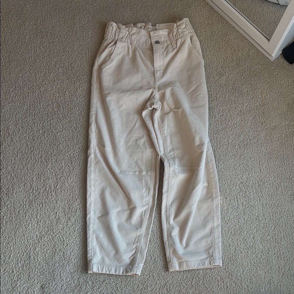 NEW American Eagle Cream Corduroy Pants